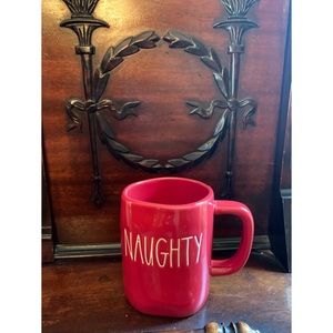 Rae Dunn "Naughty" Red Mug